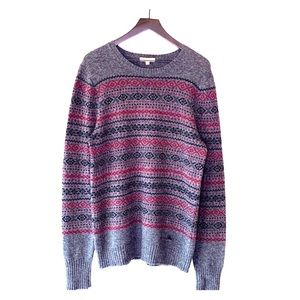 Burberry Fair Isle Top Notch Sweater.